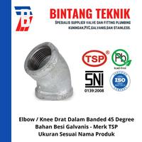 Gambar Elbow / Knee 1" inch Besi Galvanis TSP 45 Derajat dari Bintang Teknik Toko Kota Administrasi Jakarta Barat 2 Tokopedia