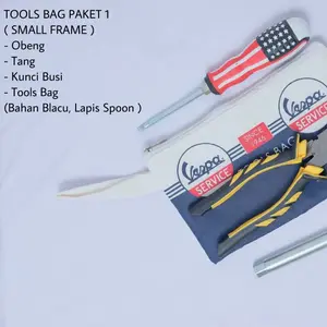 Tools Bag paket 1 smallframe pts tas kunci busi motor vespa dompet bus