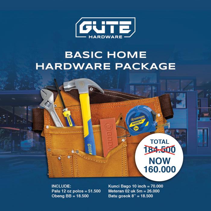 Gambar Paket Bundling HOME BASIC TOOLS / Peralatan Perkakas Wajib Rumah dari Gute Hardware Kota Surabaya Tokopedia
