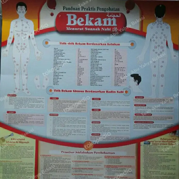 Poster Panduan Praktis Pengobatan Bekam | Original