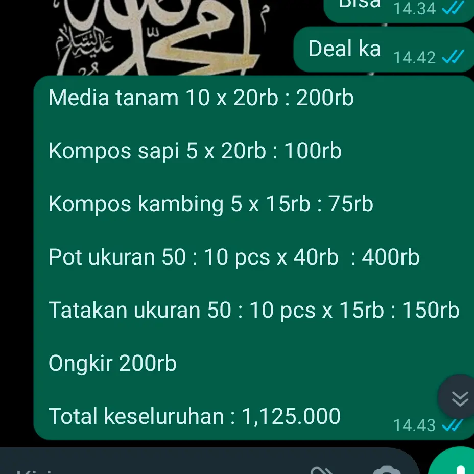 orderan ka Saepudin