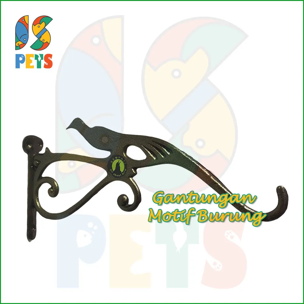 Gantungan Sangkar Burung Tempel Tembok Model Burung CH02