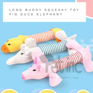Long buddy squeaky toy (mainan anjing kucing)
