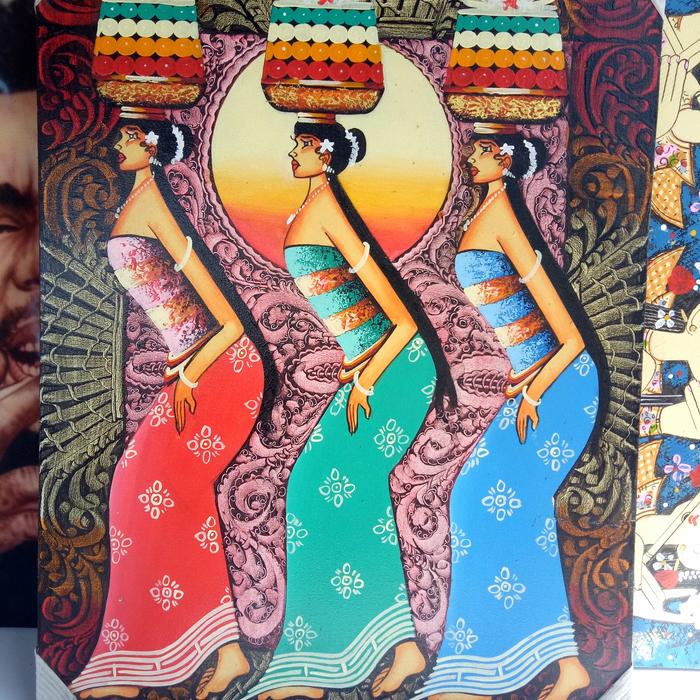 Jual Lukisan 3 gadis bali(hand made) - Kab. Gianyar - Pondok Seni