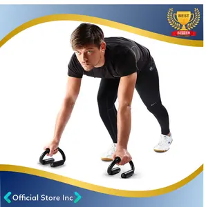 TaffSPORT Alat Bantu Push Up Bar Handle Fitness Gym Workout Portable