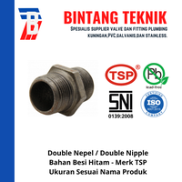 Gambar Double Nepel 1/2" inch Besi Hitam TSP dari Bintang Teknik Toko Kota Administrasi Jakarta Barat 2 Tokopedia