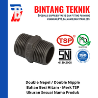 Gambar Double Nepel 1/2" inch Besi Hitam TSP dari Bintang Teknik Toko Kota Administrasi Jakarta Barat 1 Tokopedia