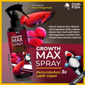 Vitamin Pakan Ikan Hias Pertumbuhan GROWTH MAX untuk Ikan Koi Arwana