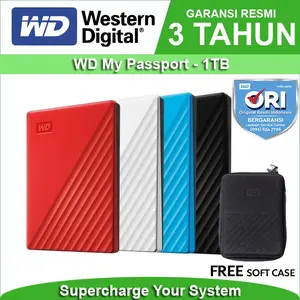 WD My Passport 1TB HD HDD Hardisk Eksternal External 2.5" USB 3.0
