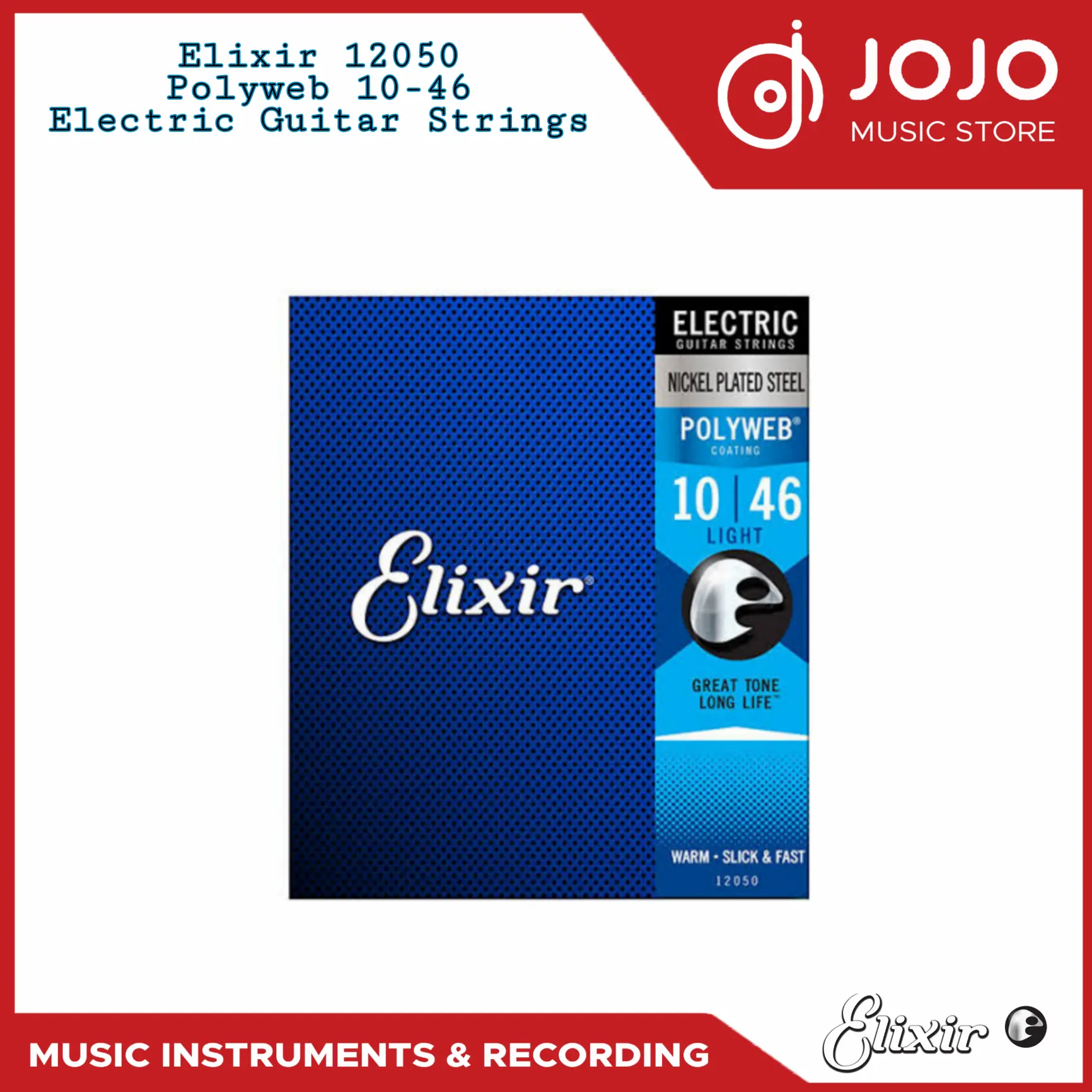 Senar Gitar Elixir Electric Light 12050 10-46 Polyweb