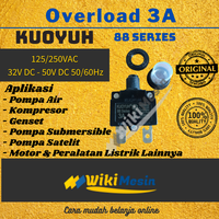Gambar Overload Thermal Circuit Breaker Kuoyuh 3 Ampere 88 Series 3A dari Overload Wikimesin Kab. Tangerang 5 Tokopedia