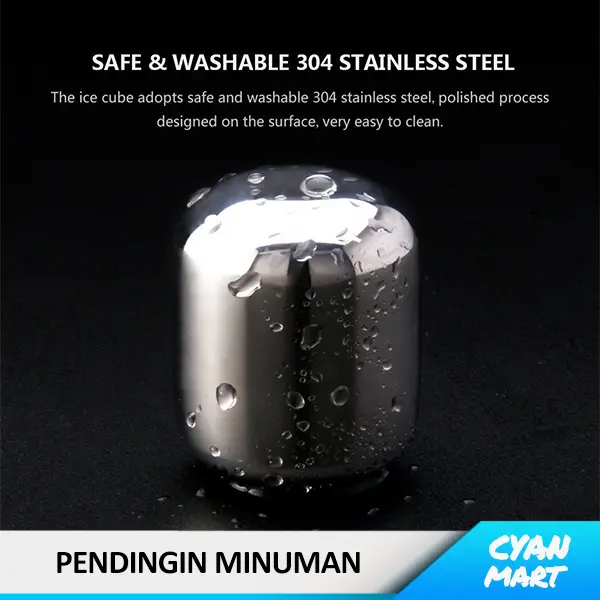 Es Batu Pendingin Minuman Whiskey Wine Circle Joy Stainless Steel Ice 2