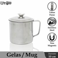 Gambar Mug Stainless 10 cm Cangkir Gelas Tutup Stainless Tebal dari shop item S.I Kota Administrasi Jakarta Barat 2 Tokopedia
