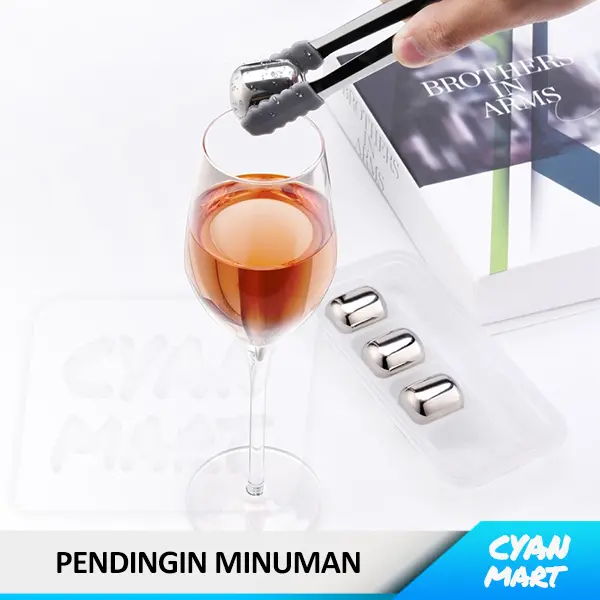 Es Batu Pendingin Minuman Whiskey Wine Circle Joy Stainless Steel Ice 1
