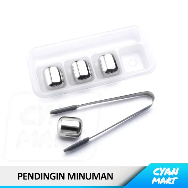 Es Batu Pendingin Minuman Whiskey Wine Circle Joy Stainless Steel Ice 4