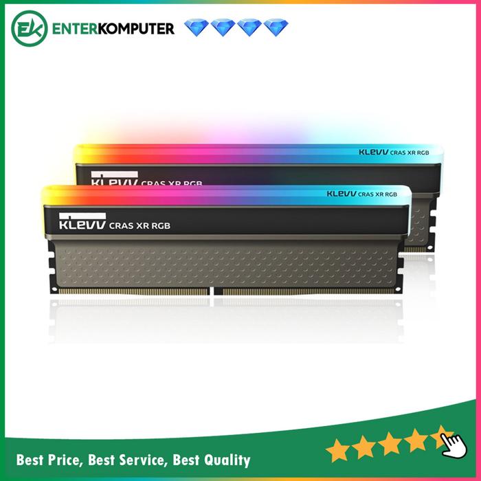 Gambar KLEVV DDR4 CRAS XR RGB PC28800 3600MHz 32GB (2X16GB) RGB LED dari Enter Komputer Official Kota Administrasi Jakarta Pusat Tokopedia