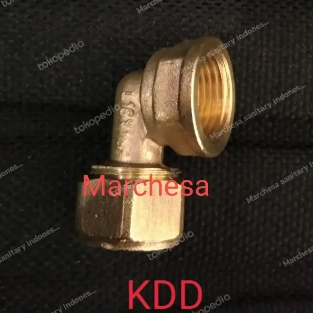 Sambungan pipa air panas Knee Drat Dalam 1/2"