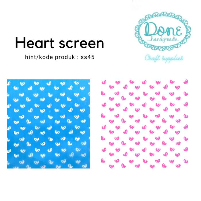 Gambar Silk screen love heart texture sheet clay tool alat resin dekoras ss45 dari Done Handymade Kota Administrasi Jakarta Barat Tokopedia