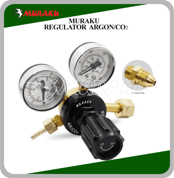Gambar MURAKU Regulator 2in1 Argon + Co2 Las Mig Tig dari Tora Official Shop Kab. Bandung Tokopedia