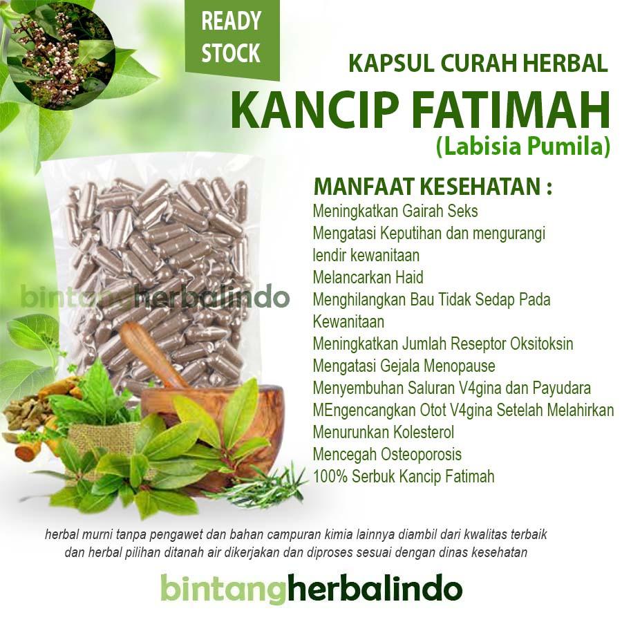 KACIP FATIMAH 100 Kapsul Curah Herbal Kewanitaan Libido Menopause Haid