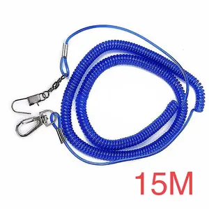 Blue Tali Latihan Burung 15 meter Training FF FTM Free Fly Bird Flying Rope Anti Bite Parrot Starling Bird Leash Rope  - 03658 Blue