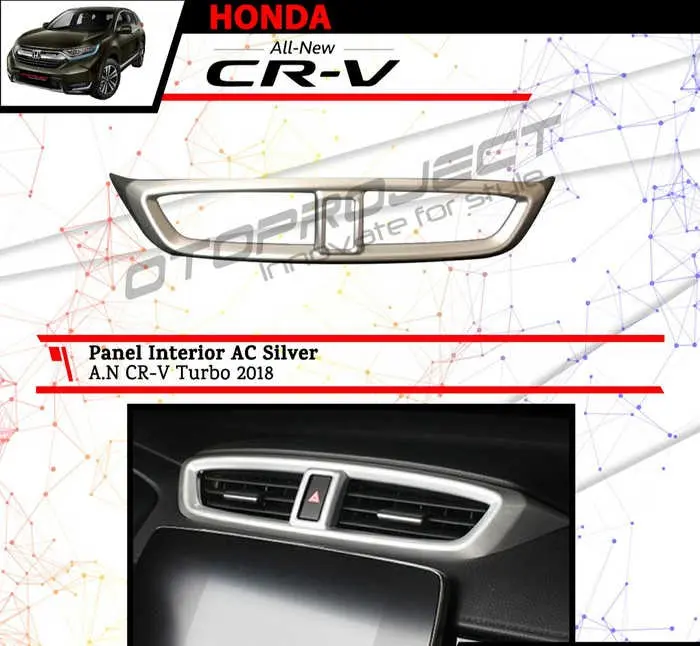 Panel AC Tengah Silver Honda CRV Turbo 2017 2018 0