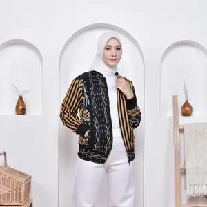 Jaket Etnik Unisex Tenun Ikat Dakara Indonesia