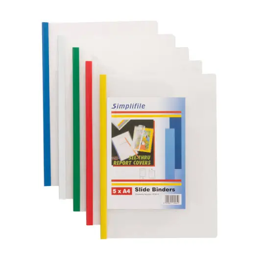 Slide Binder File Lever CARPENTER A4 6mm Tulang Buku Jilid Kliping 0