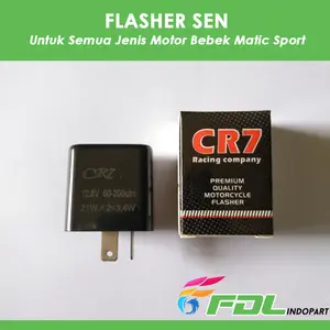 Flasher Sen Fleser Sein CR7 Pleser Racing Motor Kedip Cepat Universal