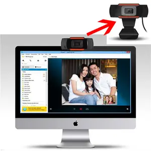 Kamera Webcam Microphone Mic Laptop Komputer HD 480P Video Conference