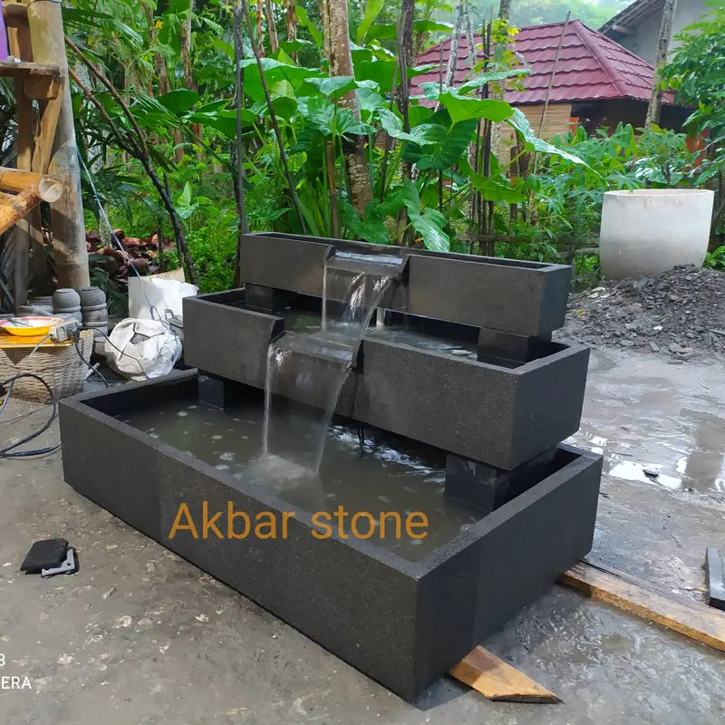 Air mancur batu alam susun 1