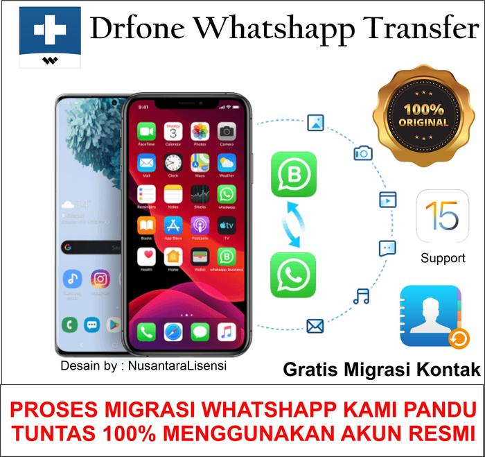 Gambar Drfone - dr fone Original (Khusus Support Migrasi Whatshapp) dari Nusantara Lisensi Kab. Bekasi Tokopedia