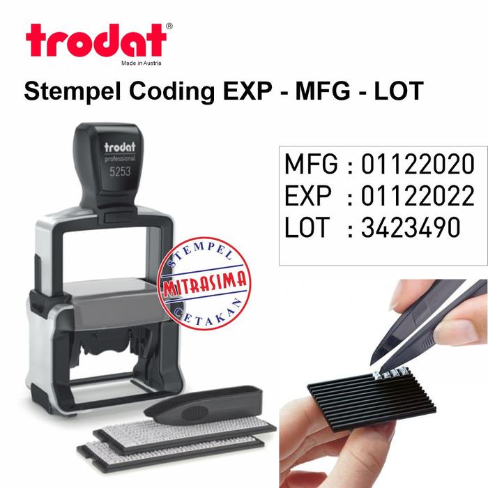 Jual Stempel Coding - EXPIRED - MANUFACTURING - LOT - BATCH NUMBER ...