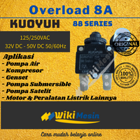 Gambar Taiwan ORI Overload 8A Thermal Protector 8 Amper Kuoyuh 8 a dari Overload Wikimesin Kab. Tangerang 3 Tokopedia