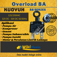 Gambar Taiwan ORI Overload 8A Thermal Protector 8 Amper Kuoyuh 8 a dari Overload Wikimesin Kab. Tangerang 1 Tokopedia