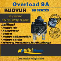 Gambar Taiwan ORI Overload 9A 32VDC 50VDC Thermal Protector 9 Amper Kuoyuh dari Overload Wikimesin Kab. Tangerang 3 Tokopedia