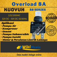 Gambar Taiwan ORI Overload 8A Thermal Protector 8 Amper Kuoyuh 8 a dari Overload Wikimesin Kab. Tangerang 2 Tokopedia