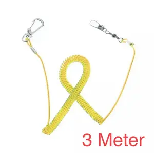 Yellow Tali Latihan Burung 3 Meter Training FF FTM Free Fly Bird Flying Rope Anti Bite Parrot Starling Bird Leash Rope - SKU 2.007.0245 - 03660 Yellow