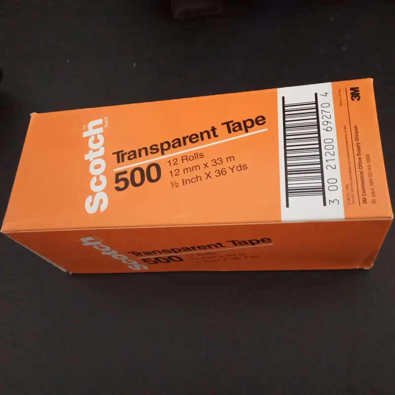 selotip bening 3M Scotch 500 Transparent Tape - 12 mm x 33 M 2