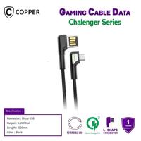 Gambar COPPER Kabel Data MICRO Gaming CHALLENGER Series QC 3.0 - Biru dari Copper Samarinda Official Kota Samarinda 3 Tokopedia