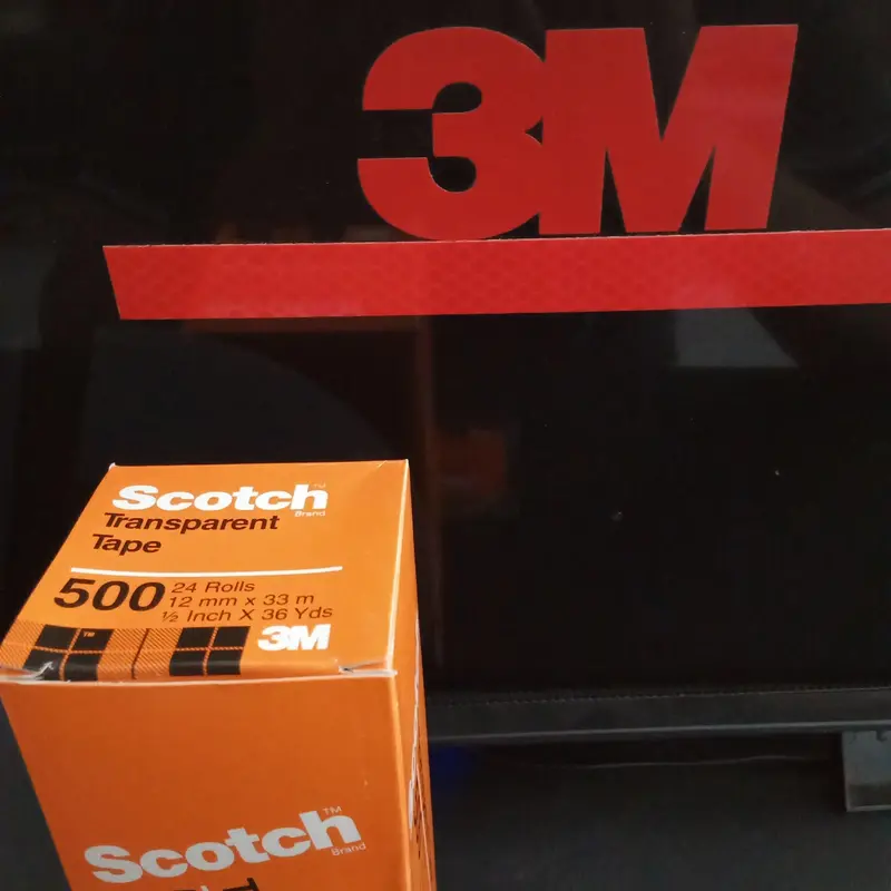 selotip bening 3M Scotch 500 Transparent Tape - 12 mm x 33 M 3