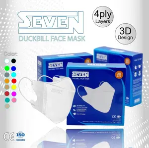 MASKER SEVEN DUCKBILL 4PLY , spek MEDIS isi 20pcs