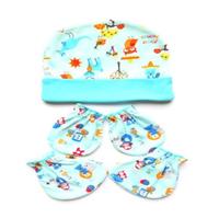 Gambar Sarung Tangan Kaki Bayi + Topi Set 2pcs SATOPI - PINK dari Eve Maternity Store Kota Administrasi Jakarta Barat 2 Tokopedia