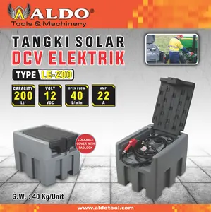 Tangki Solar DCV Type : LE-200 Merk Aldo