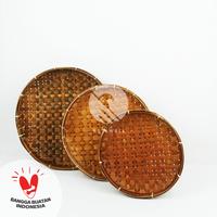 Gambar Tempat Lalap Bulat Anyaman Bambu - Besar 30 cm dari Rajawali Kraftindo Kota Surabaya 4 Tokopedia