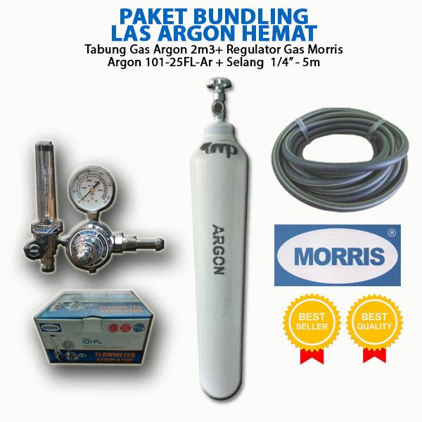 Gambar Paket Bundling Las Argon - Tabung Argon 2m3+Regulator Morris+Selang dari Harizco Kota Bekasi Tokopedia