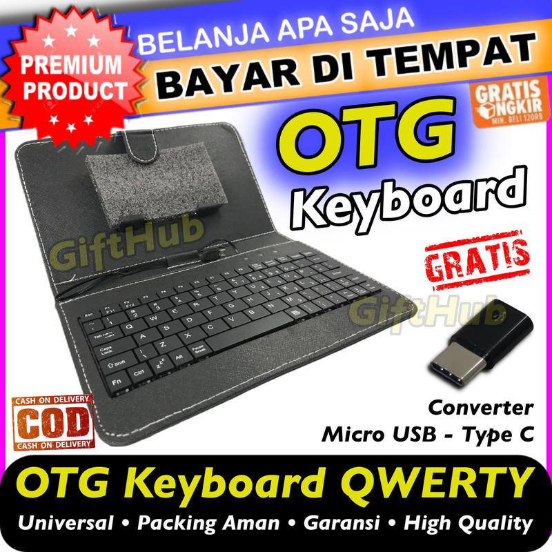 OTG Keyboard Tablet Handphone Android Murah Universal Aksesoris HP 0