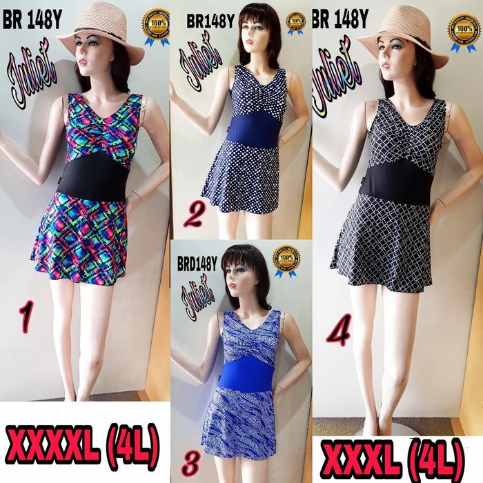 Gambar Baju renang big size XXXL (4L) BR148Y dari Baju Renang Juliet Kota Semarang Tokopedia