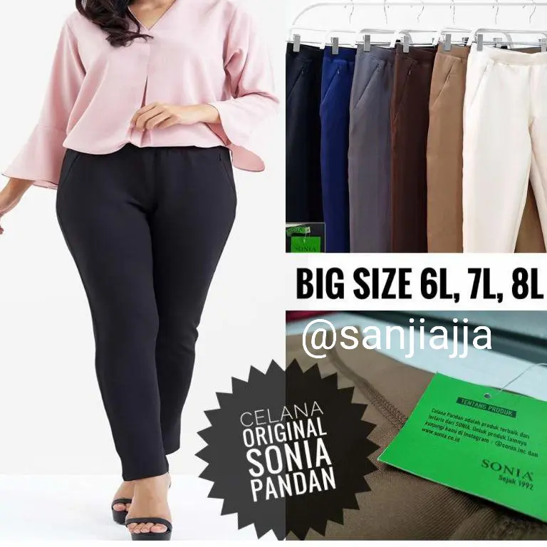 Celana jumbo wanita Celana Pandan Celana Panjang Wanita Kekinian