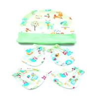 Gambar Sarung Tangan Kaki Bayi + Topi Set 2pcs SATOPI - PINK dari Eve Maternity Store Kota Administrasi Jakarta Barat 1 Tokopedia